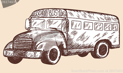Image of School bus sketch