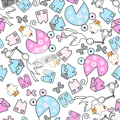 Image of Baby seamless pattern