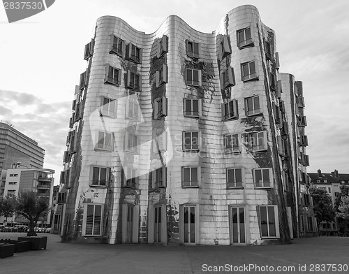 Image of Black and white Medienhafen Duesseldorf