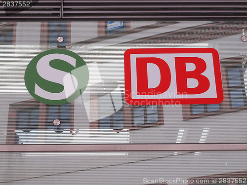 Image of S Bahn and DB Bahn sign