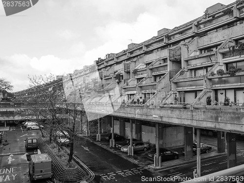 Image of Black and white Alexandra Road in London