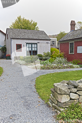 Image of Wooden huts in USA