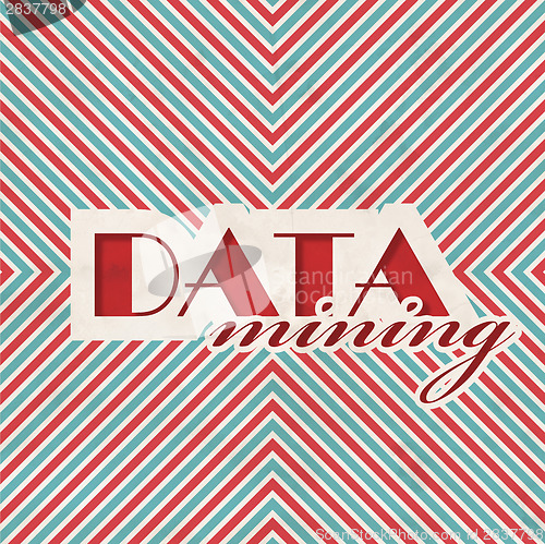 Image of Data Mining Concept in Flat Design.