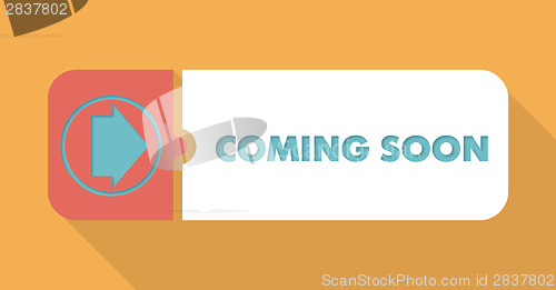 Image of Coming Soon Concept in Flat Design.