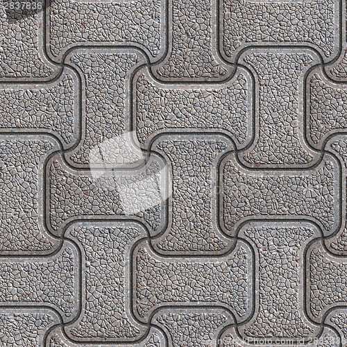 Image of Grey Brick Pavers. Seamless Texture.