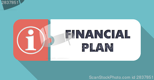Image of Financial Plan Concept in Flat Design.