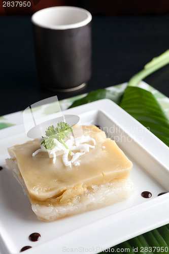 Image of Thai Custard with Sticky Rice