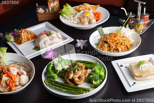 Image of Thai Food Dishes Variety