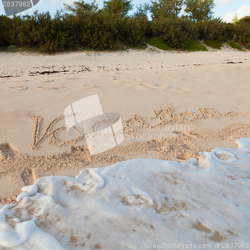 Image of Tropical Vacation Sand Message