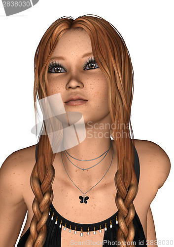 Image of Girl with Red Hair