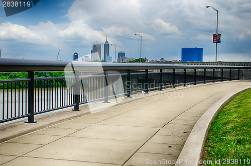 Image of Indianapolis skyline. Panoramic image of Indianapolis skyline at