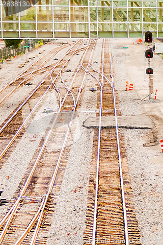 Image of Full Frame of Railroad Tracks