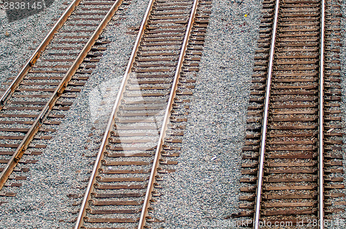 Image of Full Frame of Railroad Tracks