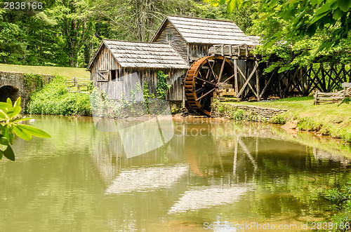 Image of Historic Edwin B. Mabry Grist Mill (Mabry Mill) in rural Virgini