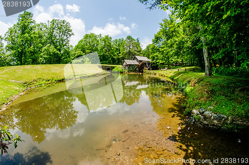 Image of Historic Edwin B. Mabry Grist Mill (Mabry Mill) in rural Virgini