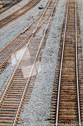 Image of Full Frame of Railroad Tracks