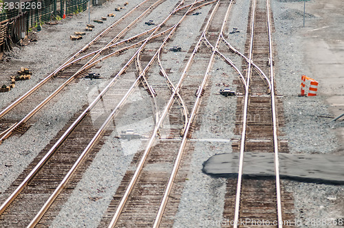 Image of Full Frame of Railroad Tracks
