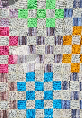 Image of Patchwork counterpane background