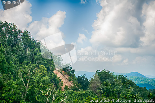 Image of View from top of Chimney Rock near Asheville, North Carolina