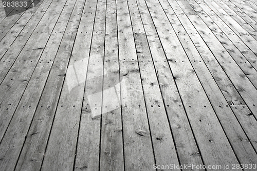 Image of Knotty wooden floor