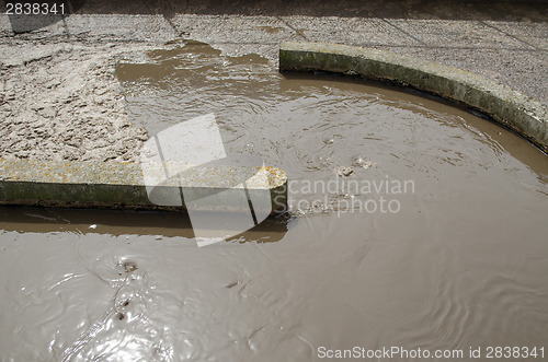 Image of sewage water sludge settle mechanism plant 