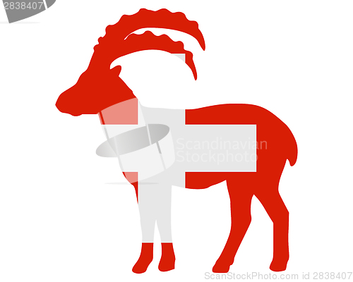 Image of Flag of Switzerland with capricorn