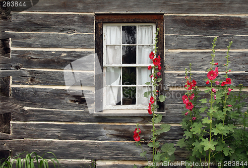 Image of Window of an old wooden house