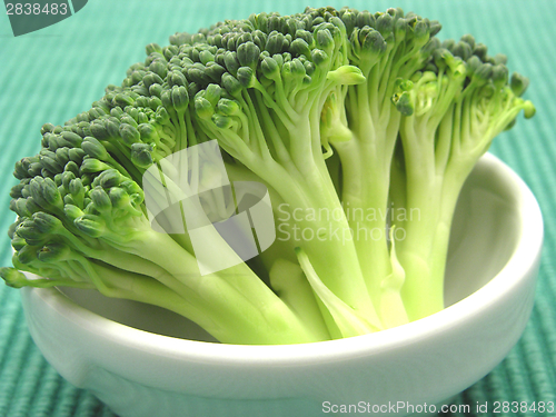 Image of Broccoli in a little bowl of chinaware
