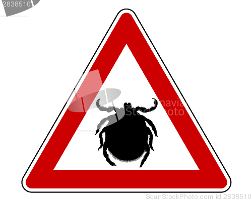 Image of Tick warning sign