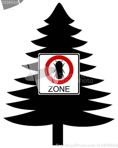 Image of Bark-beetle traffic sign