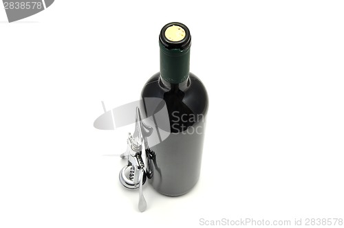 Image of Red wine and corkscrew