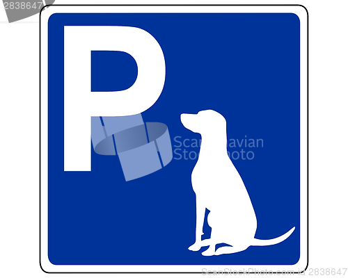 Image of Traffic sign for dogs