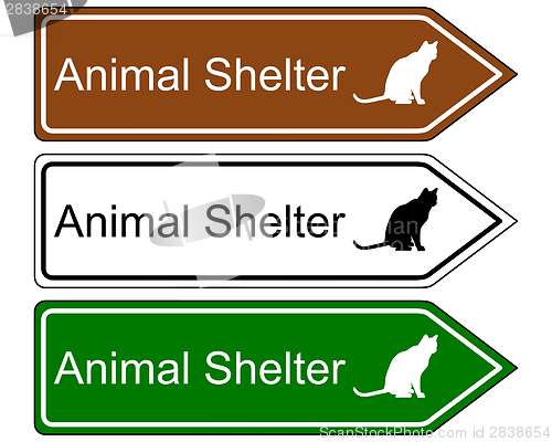 Image of Sign animal shelter