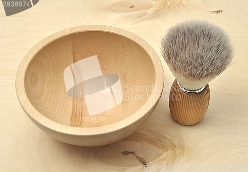 Image of Detailed and colorful image of shaving brush