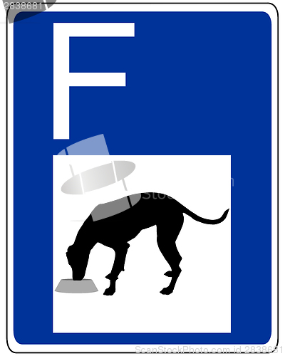 Image of Traffic sign for dogs