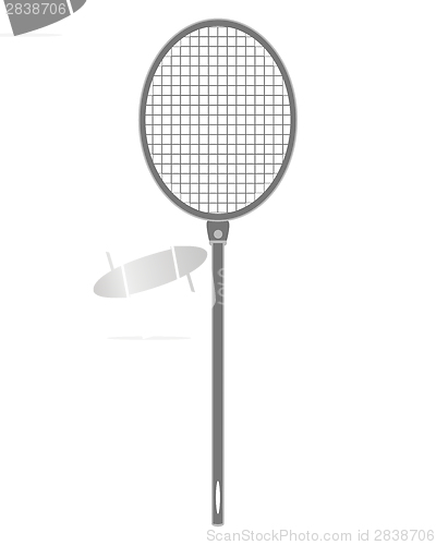 Image of The illustration of a gray fly swatter