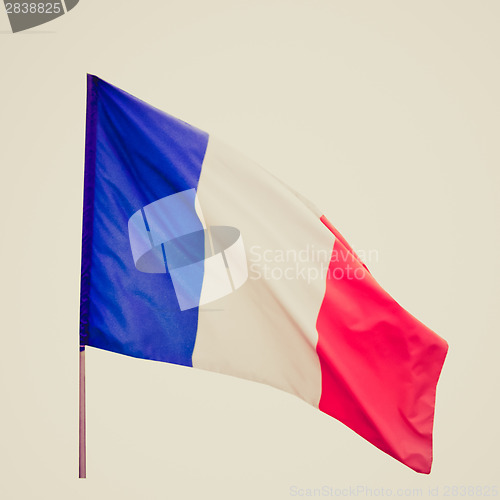 Image of Retro look France flag