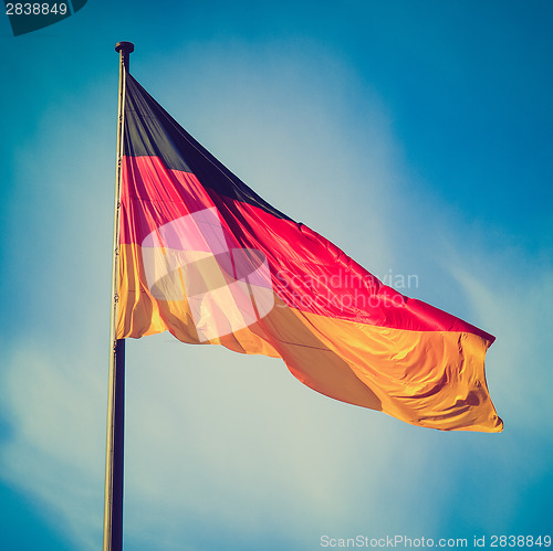 Image of Retro look German flag