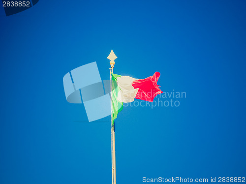 Image of Retro look Italian flag