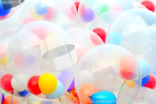 Image of Background of motley balloons