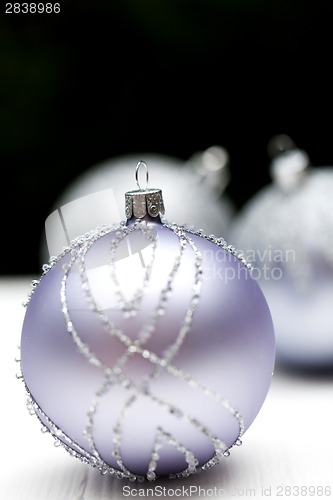 Image of Glittery Christmas ornament ball