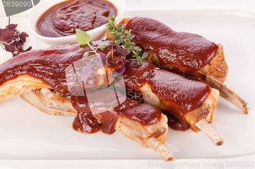 Image of Delicious grilled pork ribs