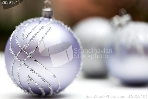 Image of Glittery Christmas ornament ball