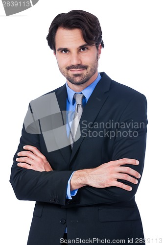 Image of Confident relaxed business executive