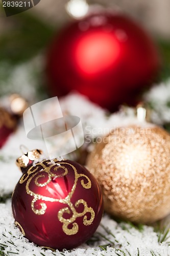 Image of Several assorted Christmas ornaments