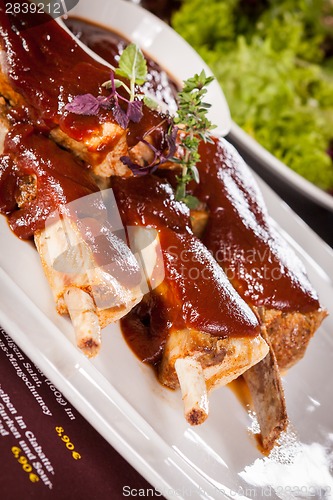 Image of Delicious grilled pork ribs