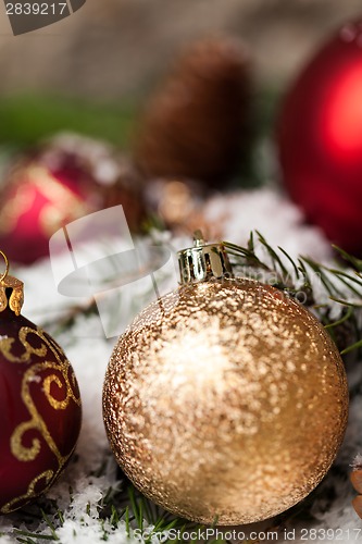 Image of Several assorted Christmas ornaments