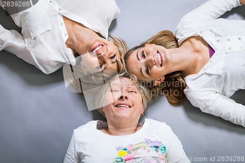 Image of Three generations with a striking resemblance