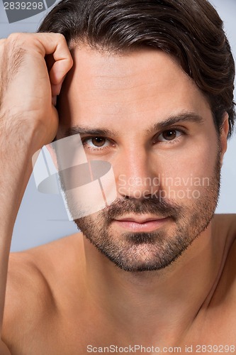 Image of Handsome sexy bearded man