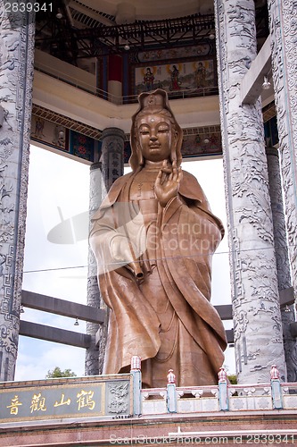 Image of Interior of an ornate Asian temple